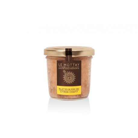 Rillettes de porc bio citron confit