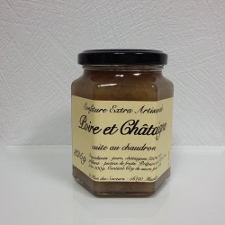 Confiture Poire et Chataigne-325g-Le Flot des Saveurs