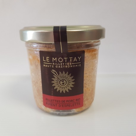 Rillettes de porc bio au piment d'Espelette-Le Flot des Saveurs-Muzillac